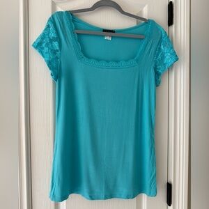 New. Venus Lace Detail Square Neck Top Size XL